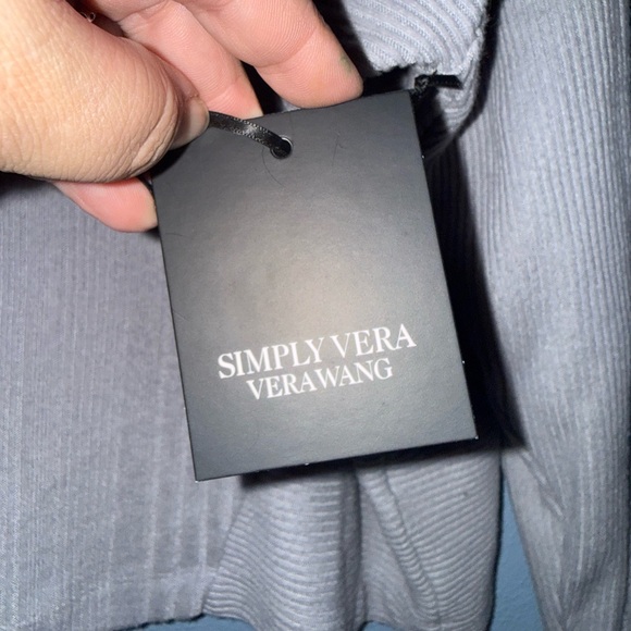 Simply Vera Vera Wang Ribbed Tan Sweater - Picture 3 of 6